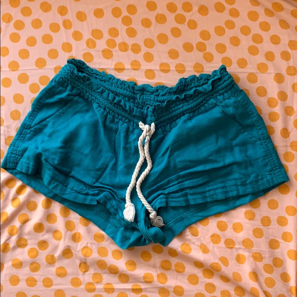 Teal Roxy Shorts